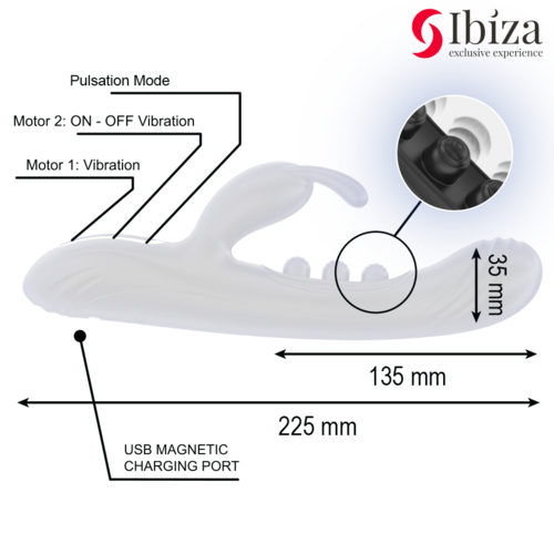 RABBIT CON PERLAS PULSADORAS IBIZA 4 RABBIT CON PERLAS PULSADORAS IBIZA - Imagen 4